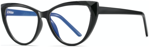 På billedet ser du et stemningsbillede (#2) fra Cat-Eye bluelight briller til kvinder, Flash fra brandet Solbrillerne.dk i en størrelse H: 54 cm. B: 16 cm. L: 147 cm. i farven Sort